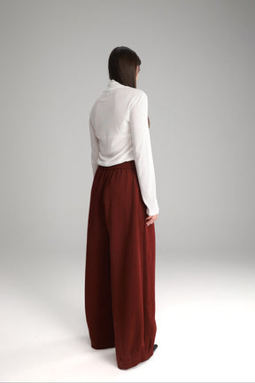 מכנסי בילי בורדו