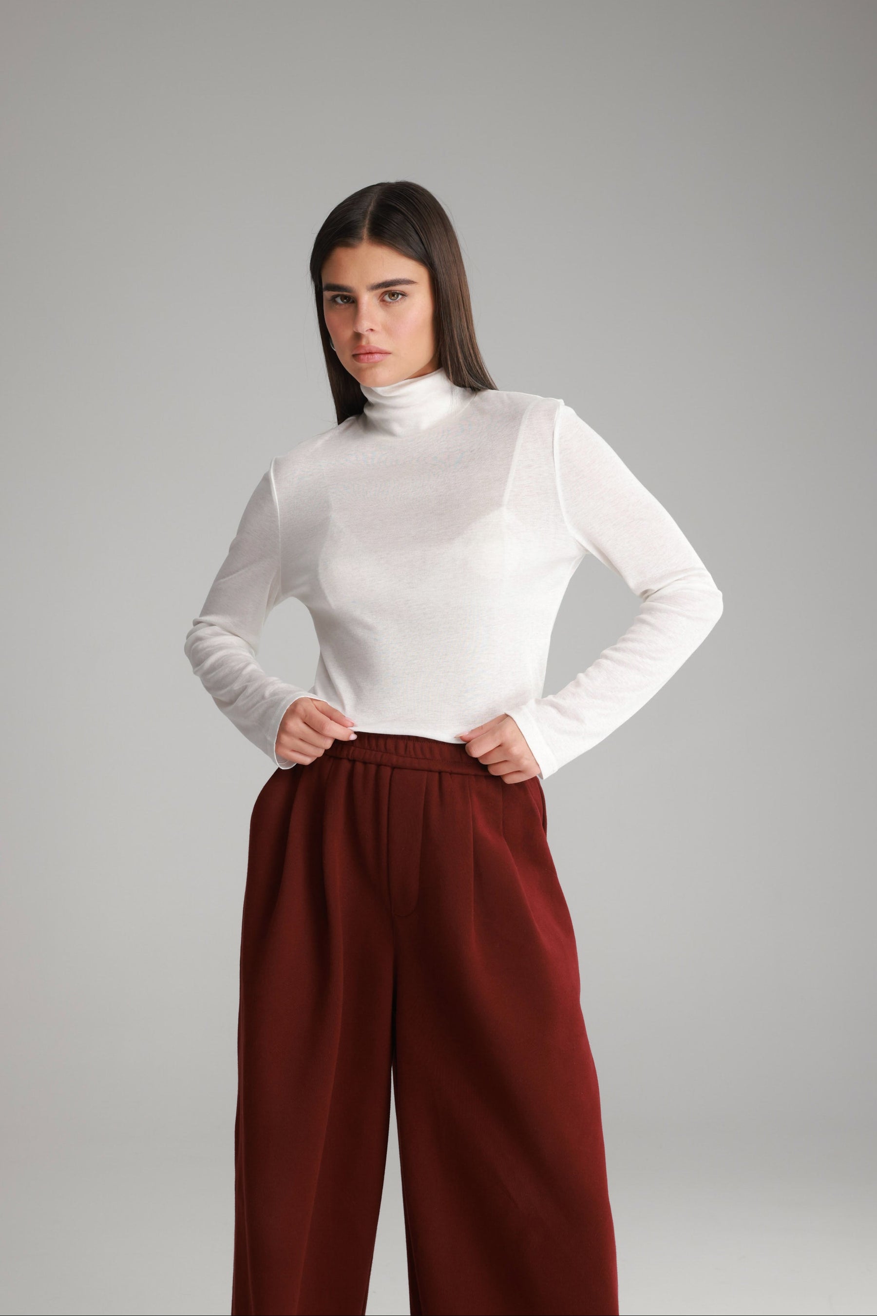 חולצת גולף בריאנה לבנה