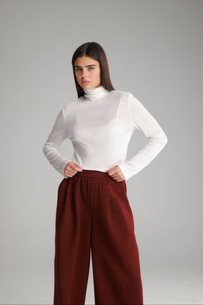 חולצת גולף בריאנה לבנה