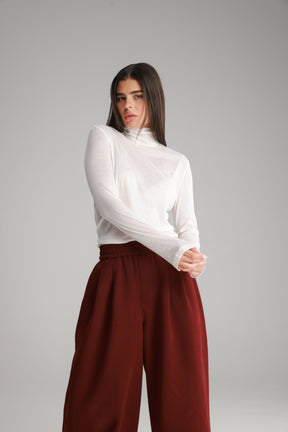 חולצת גולף בריאנה לבנה