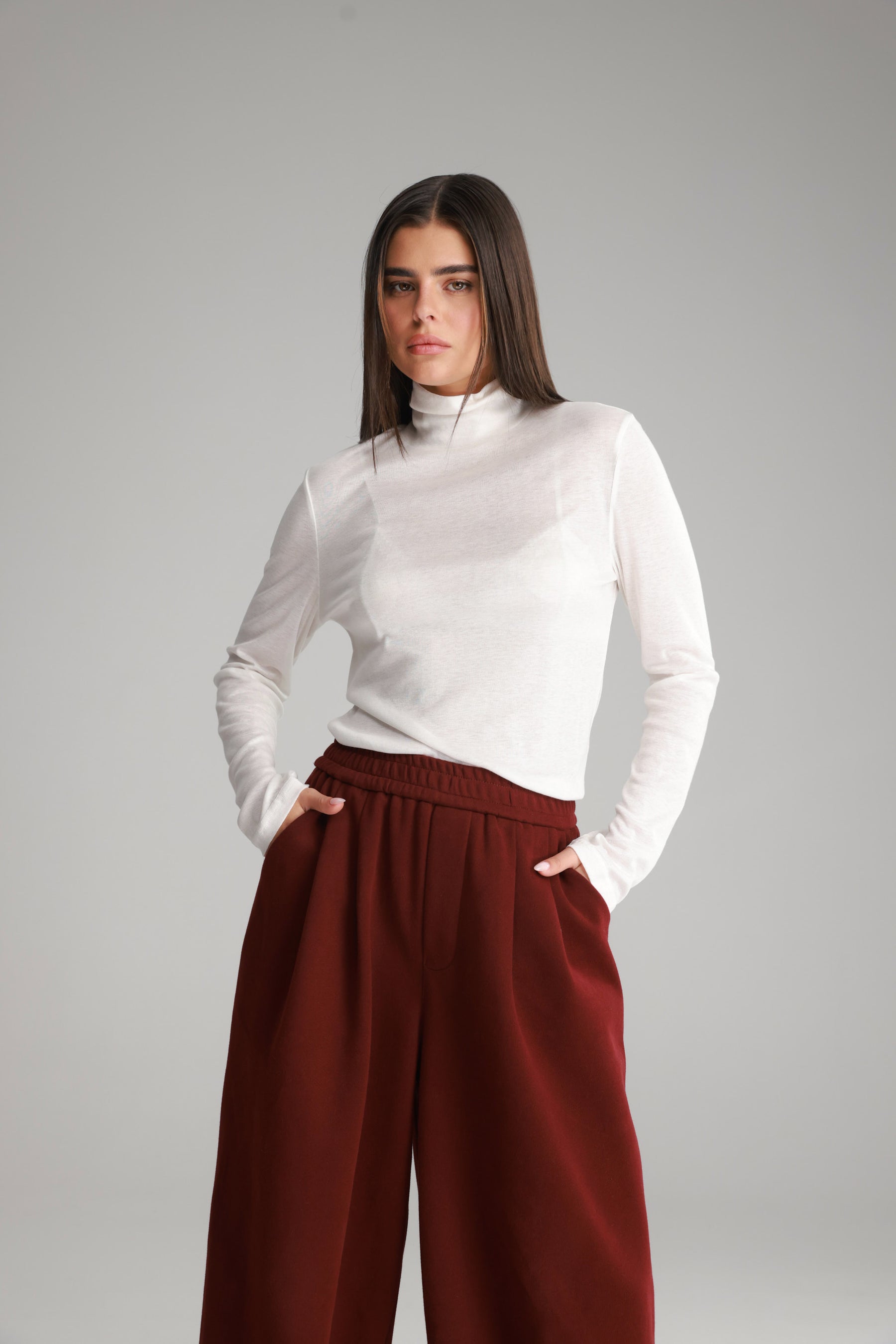 חולצת גולף בריאנה לבנה