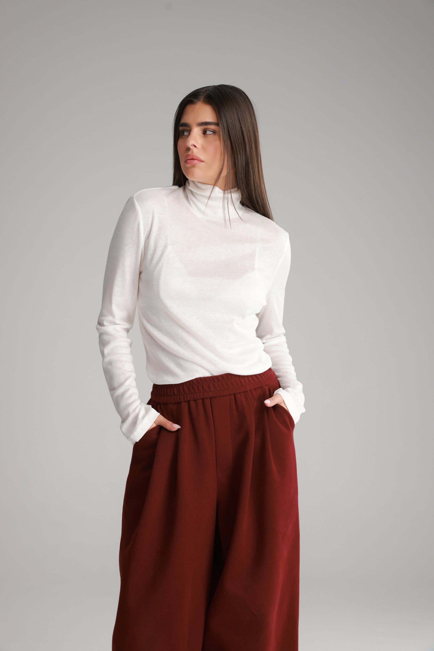 חולצת גולף בריאנה לבנה