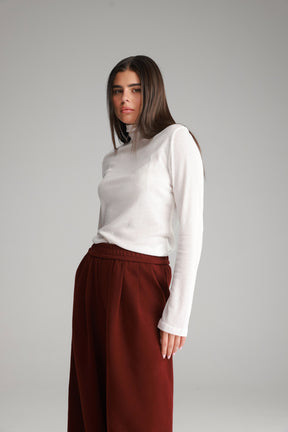 חולצת גולף בריאנה לבנה