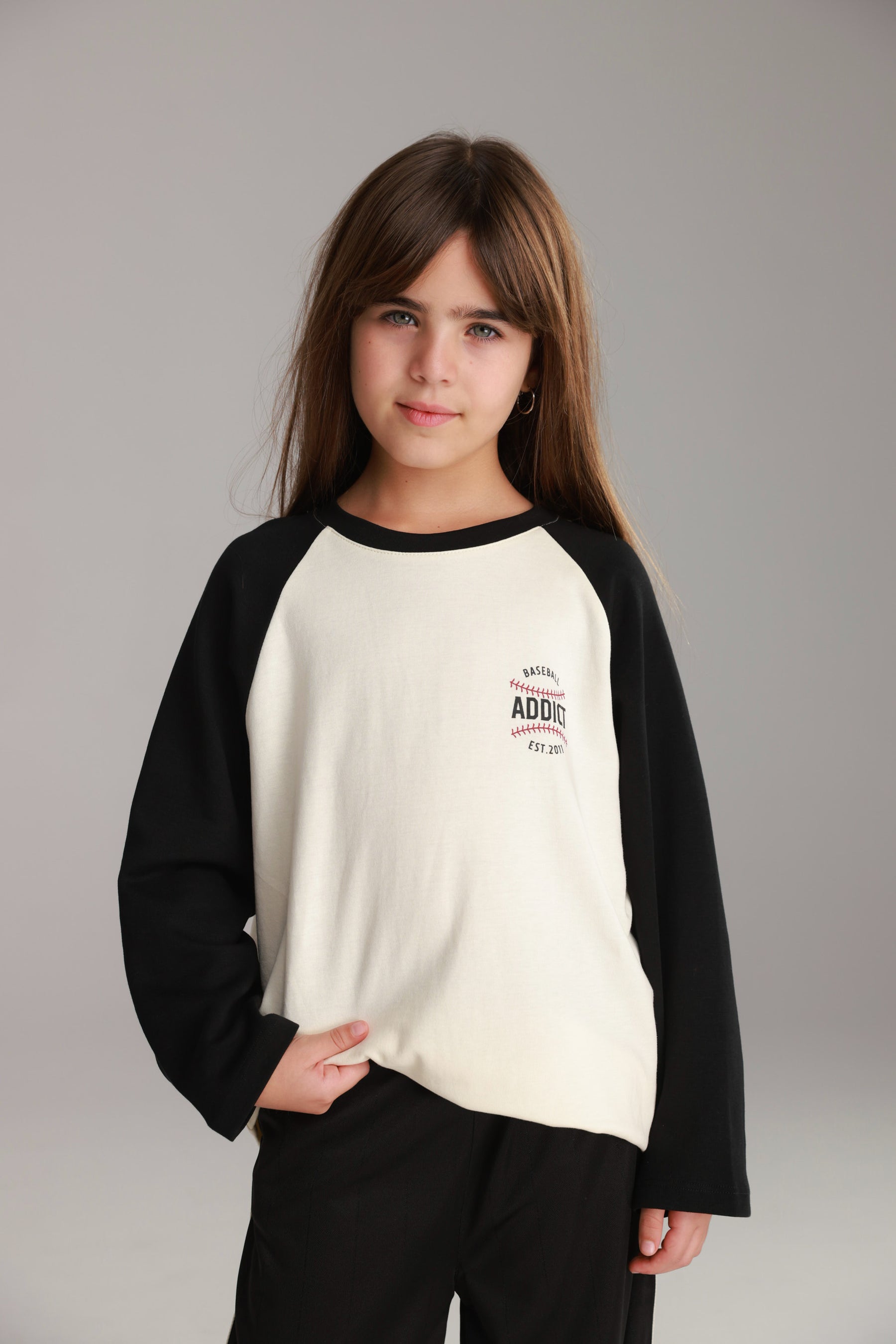 חולצת מיי שמנת/שחור