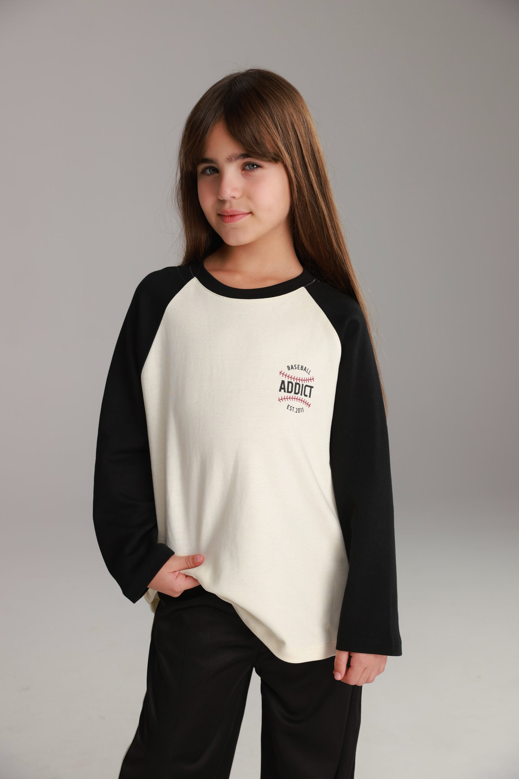 חולצת מיי שמנת/שחור