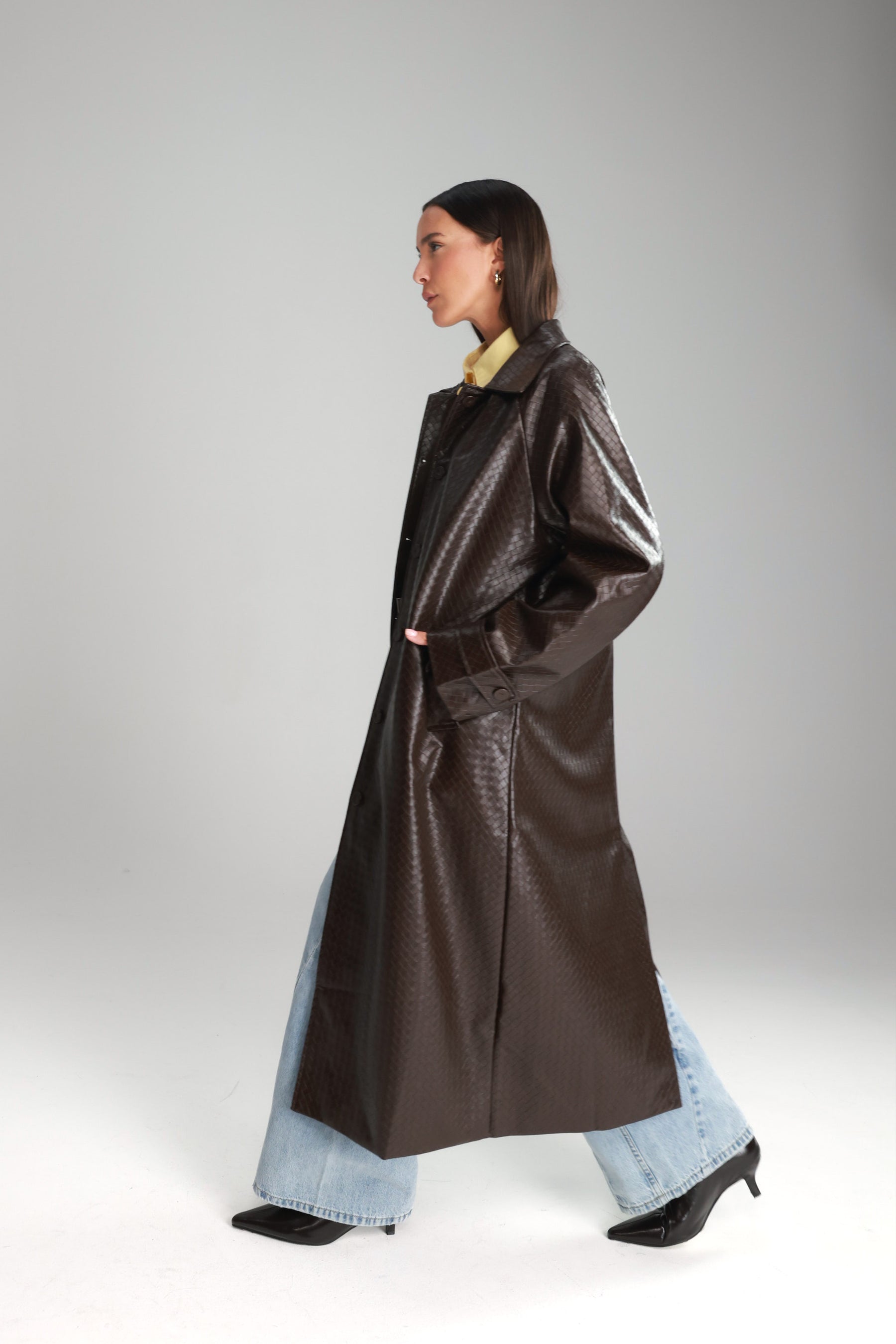 מעיל מרגרט חום כהה