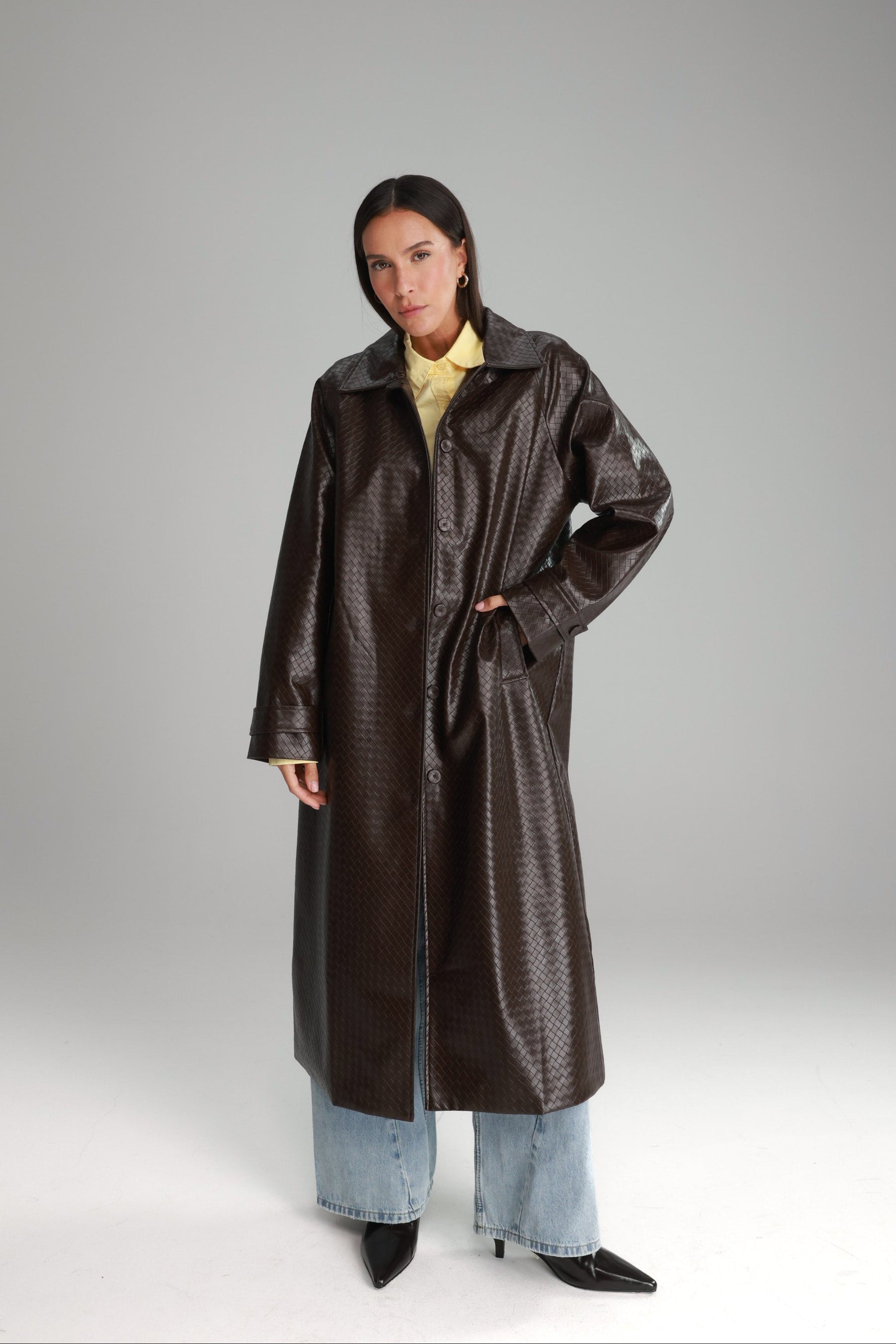 מעיל מרגרט חום כהה