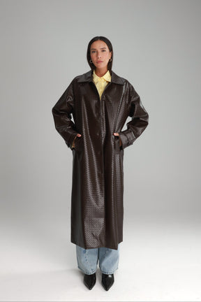 מעיל מרגרט חום כהה