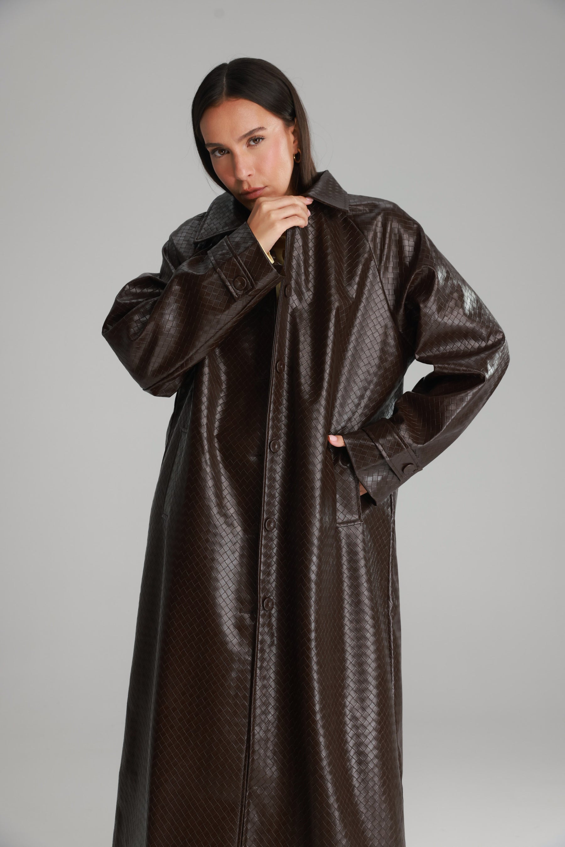 מעיל מרגרט חום כהה