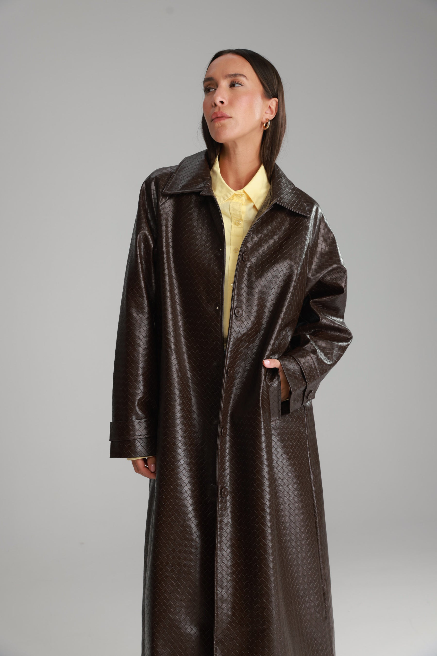 מעיל מרגרט חום כהה