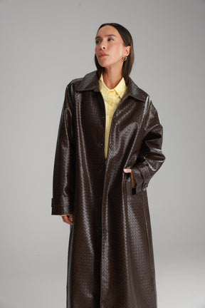 מעיל מרגרט חום כהה