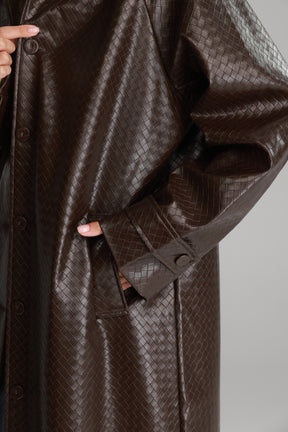 מעיל מרגרט חום כהה