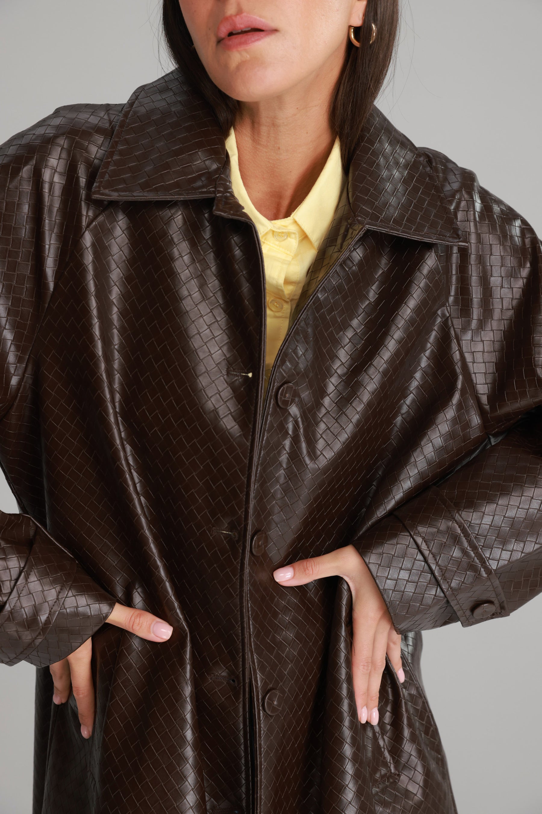 מעיל מרגרט חום כהה