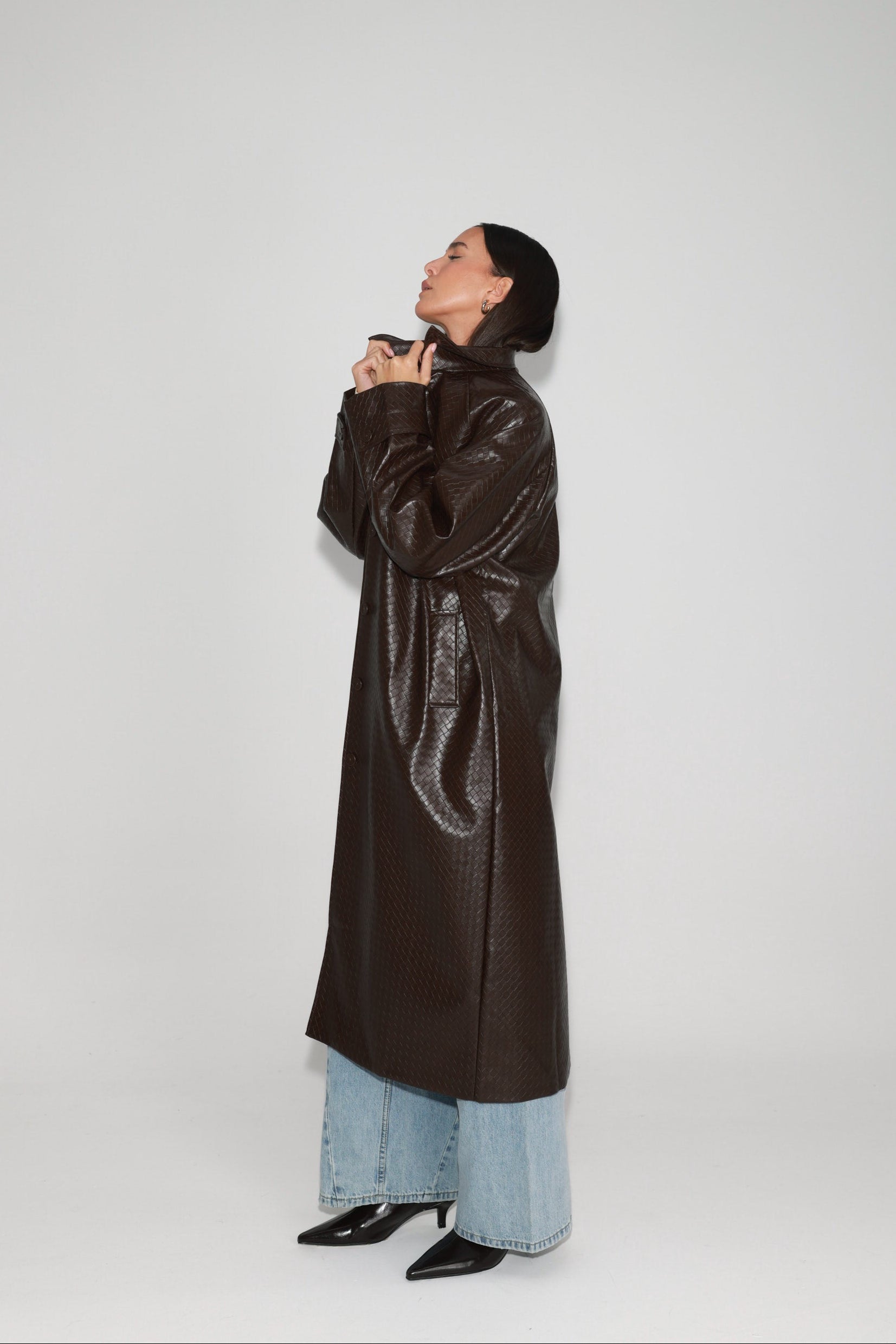 מעיל מרגרט חום כהה