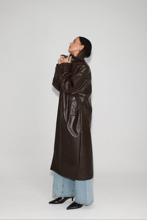 מעיל מרגרט חום כהה