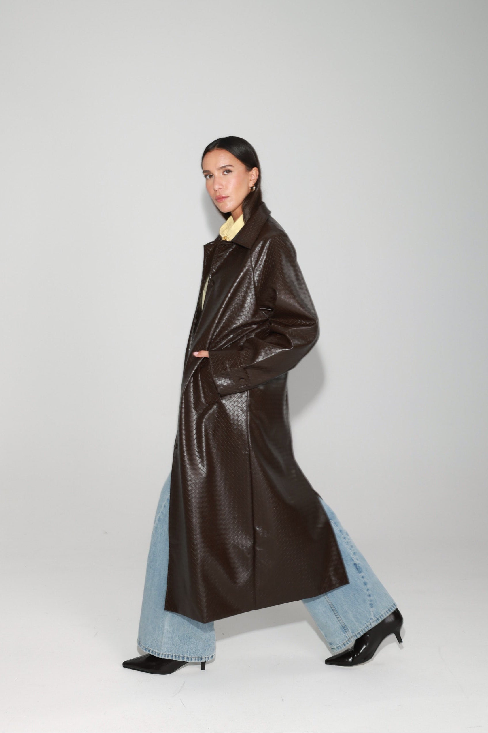 מעיל מרגרט חום כהה