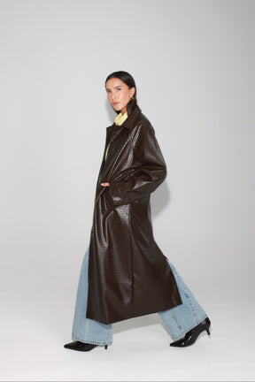 מעיל מרגרט חום כהה