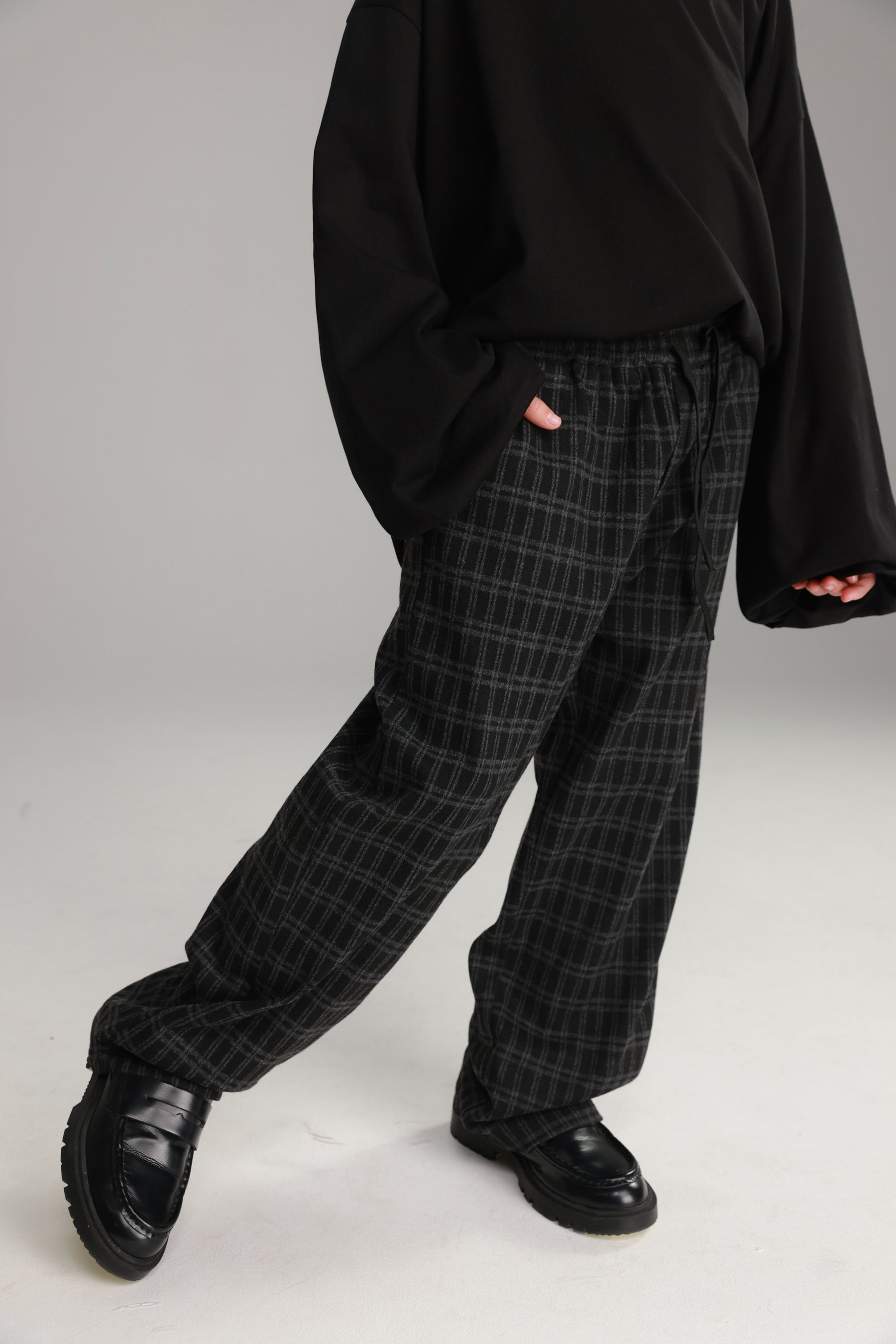 מכנסי אנטון אפור כהה