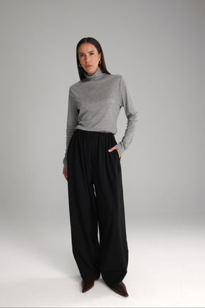 מכנסי מנואלה שחורים