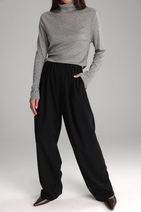 מכנסי מנואלה שחורים