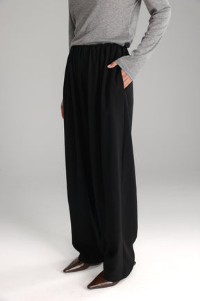 מכנסי מנואלה שחורים