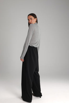 מכנסי מנואלה שחורים