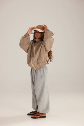 ג'קט בלייר חום/בז'
