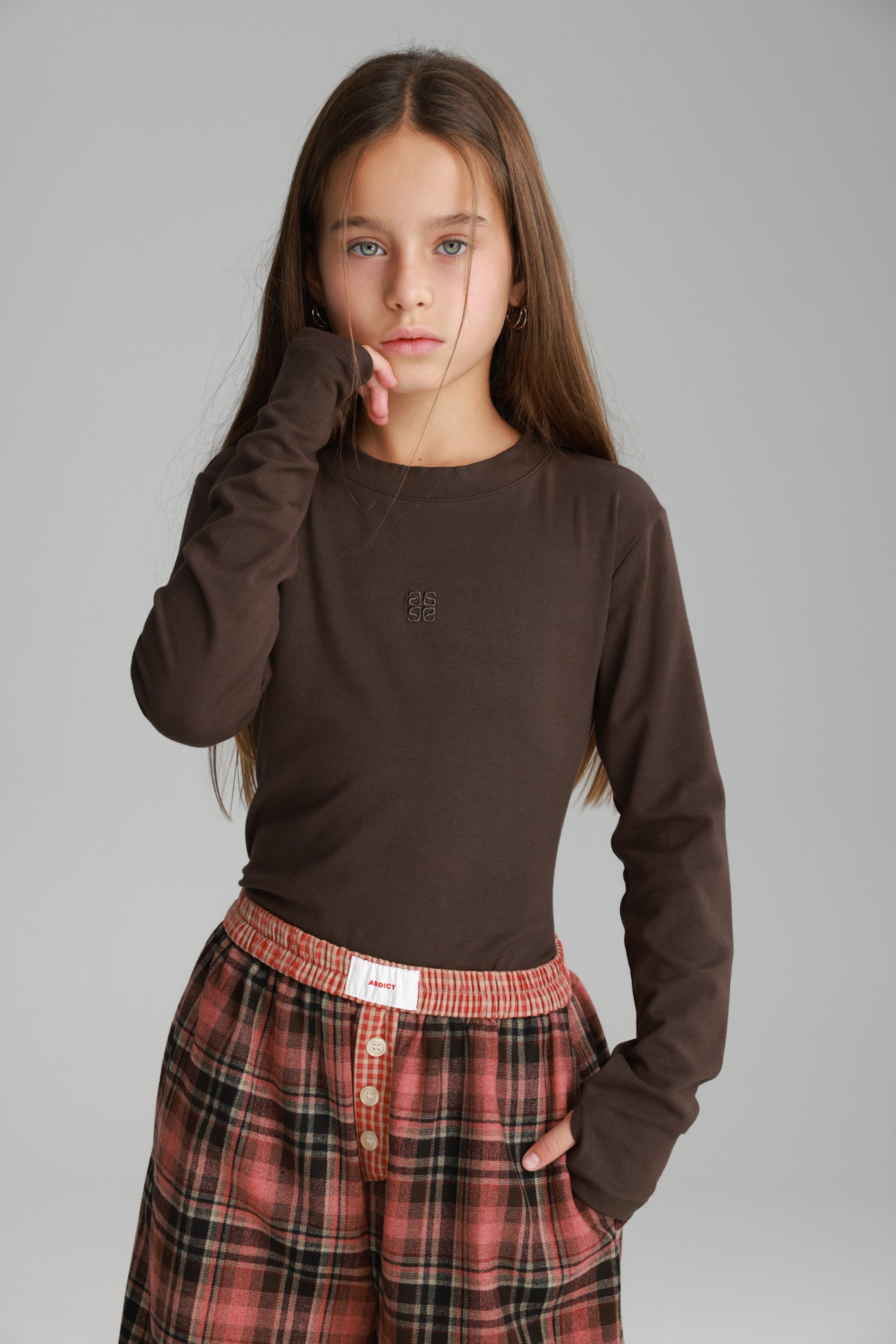 מכנסי נאלי משבצות אדום