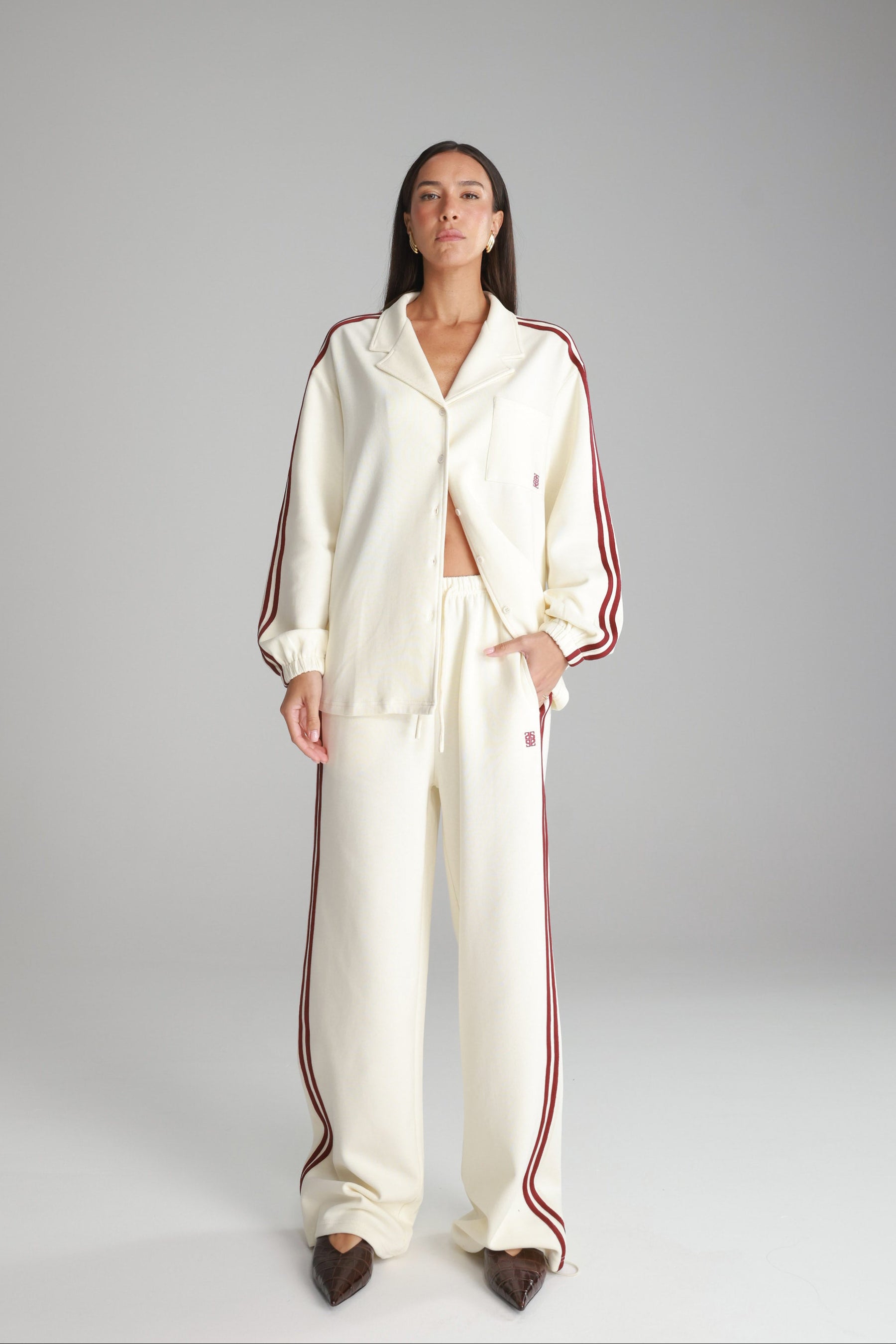 חליפת מלאני שמנת