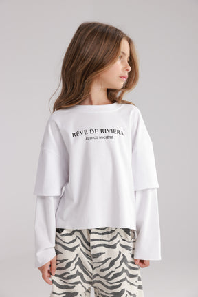 חולצת מוני לבנה