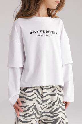 חולצת מוני לבנה