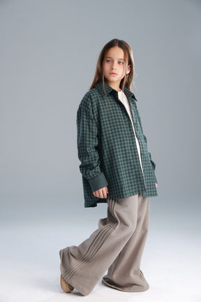 חולצת מרטין מכופתרת ירוקה