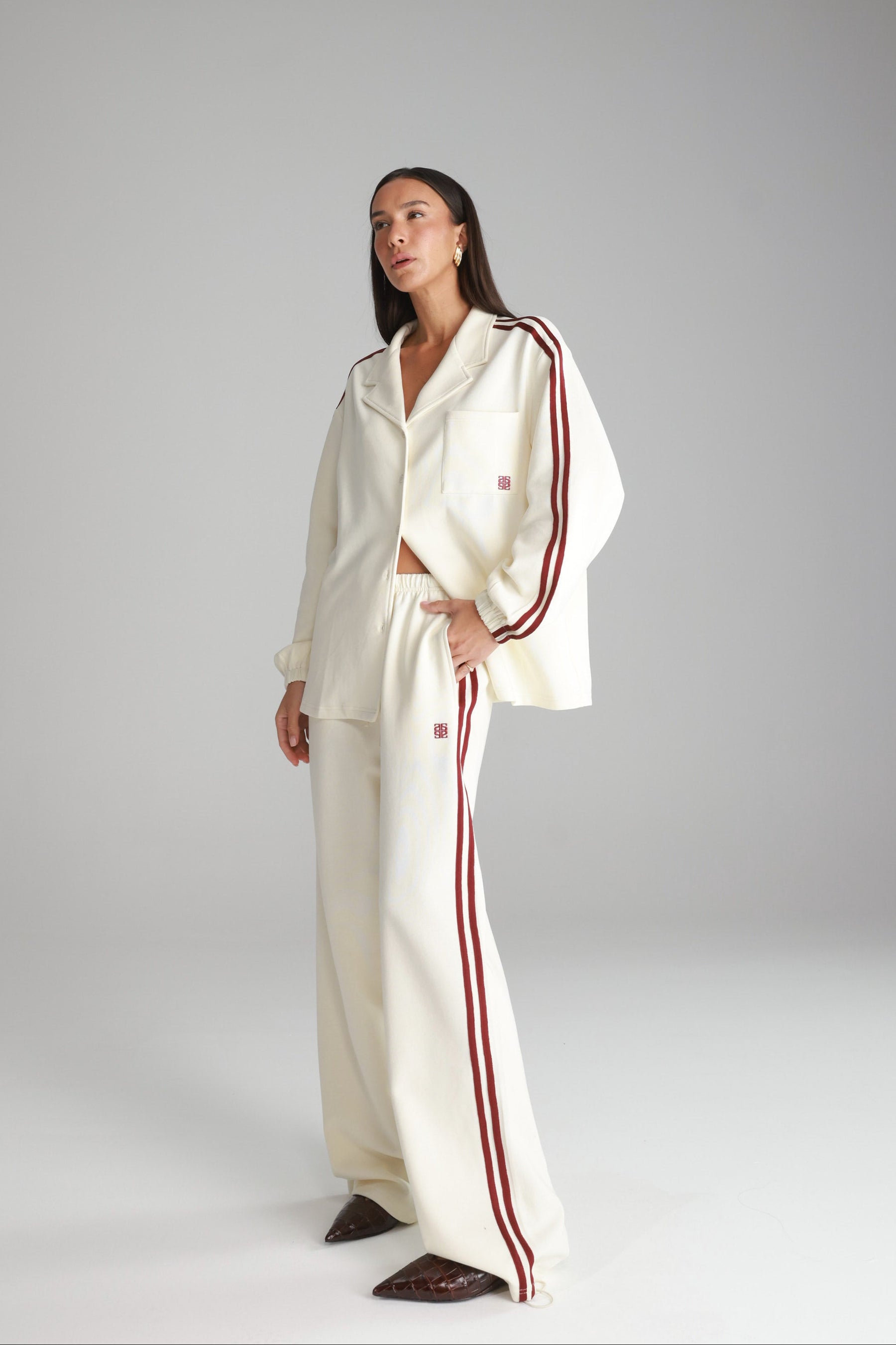 חליפת מלאני שמנת