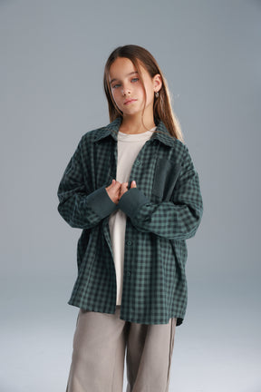 חולצת מרטין מכופתרת ירוקה