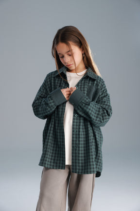 חולצת מרטין מכופתרת ירוקה