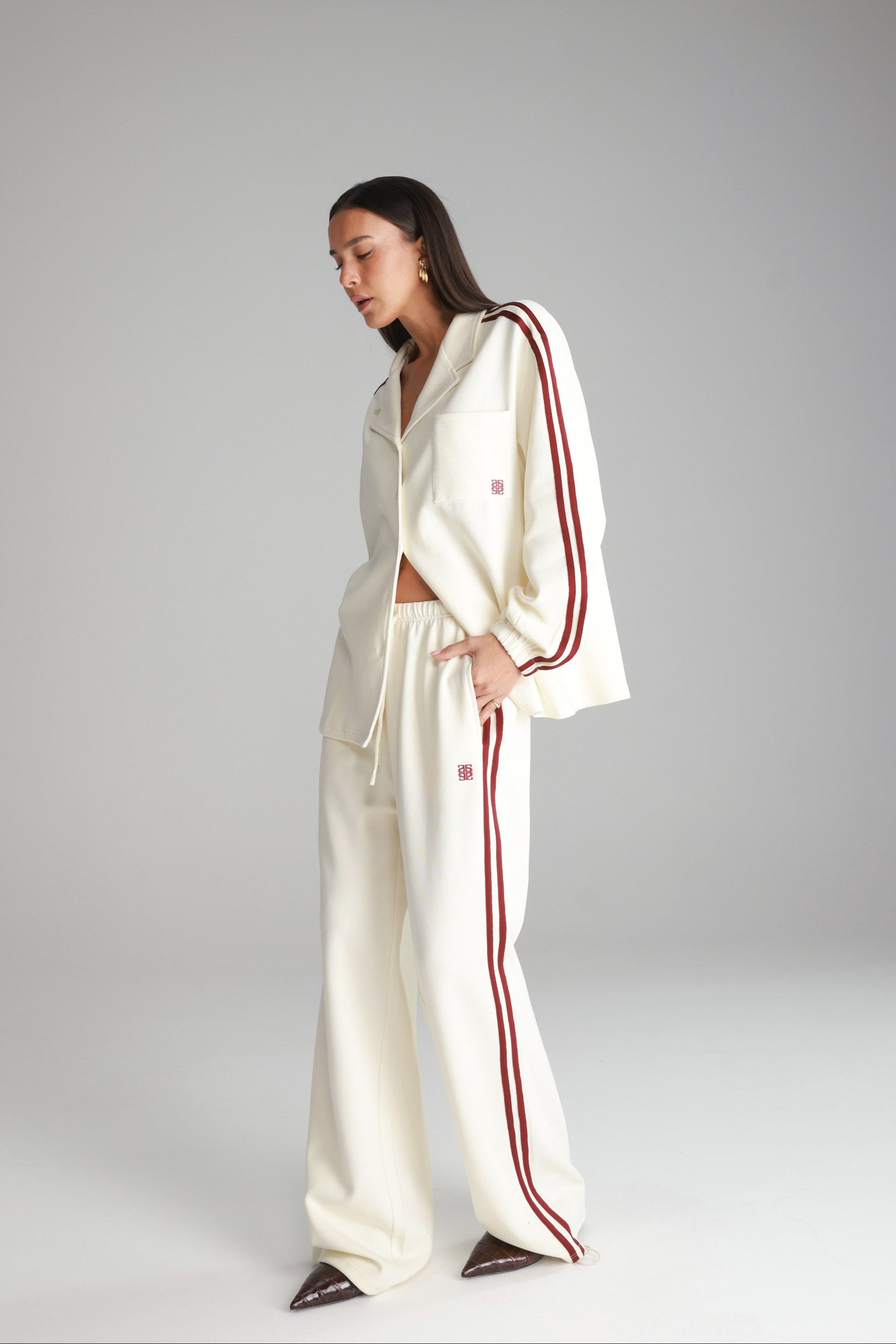 חליפת מלאני שמנת