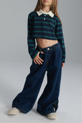 ג'ינס נילי כחול כהה