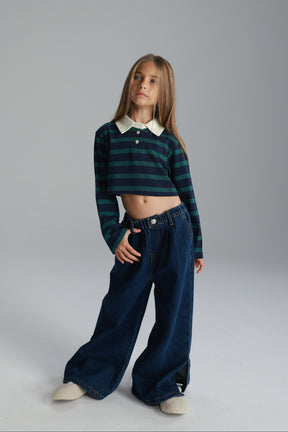 ג'ינס נילי כחול כהה