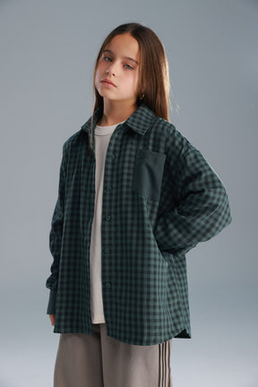 חולצת מרטין מכופתרת ירוקה