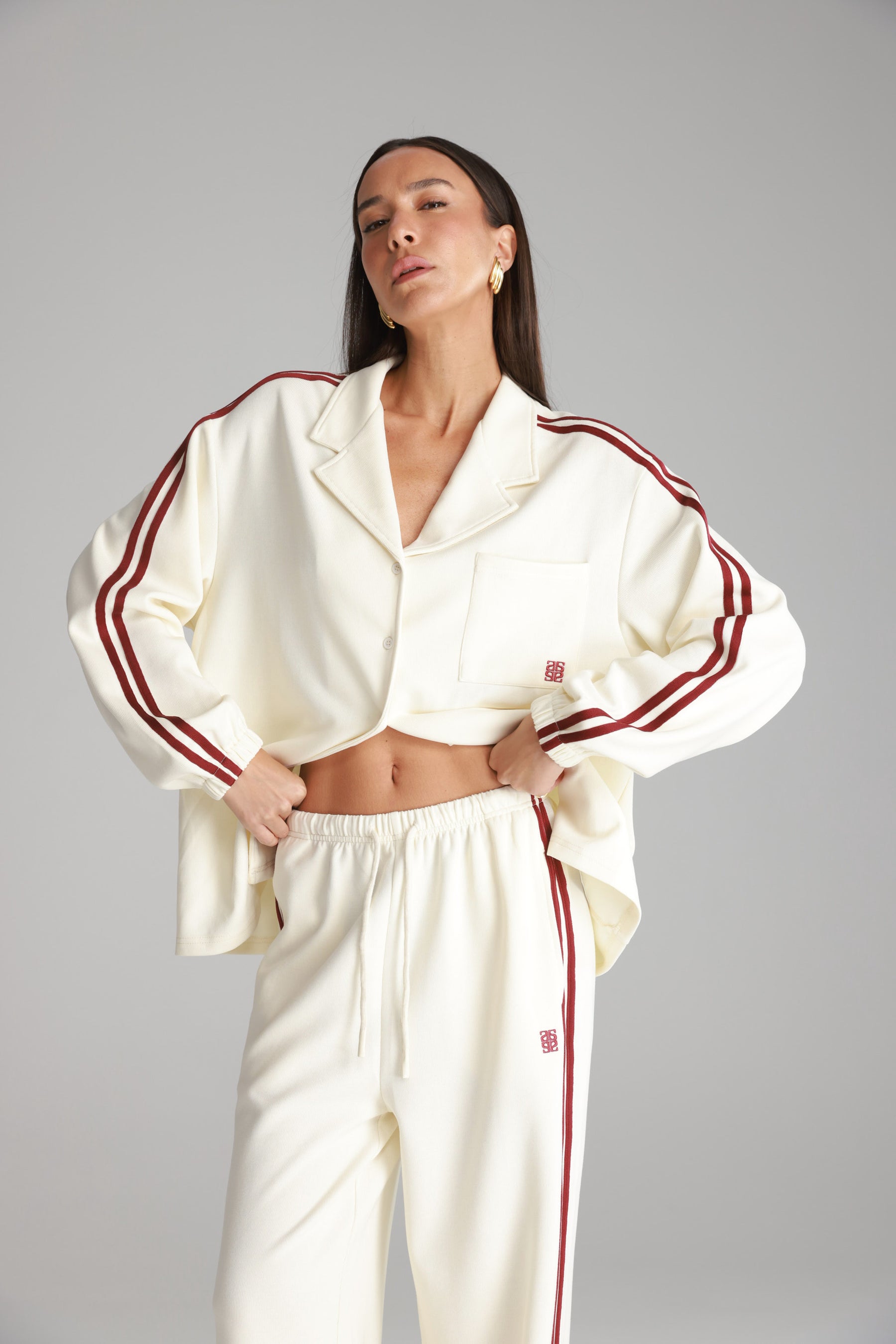 חליפת מלאני שמנת