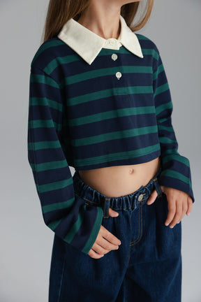 חולצת אריאה פסים נייבי/ירוק