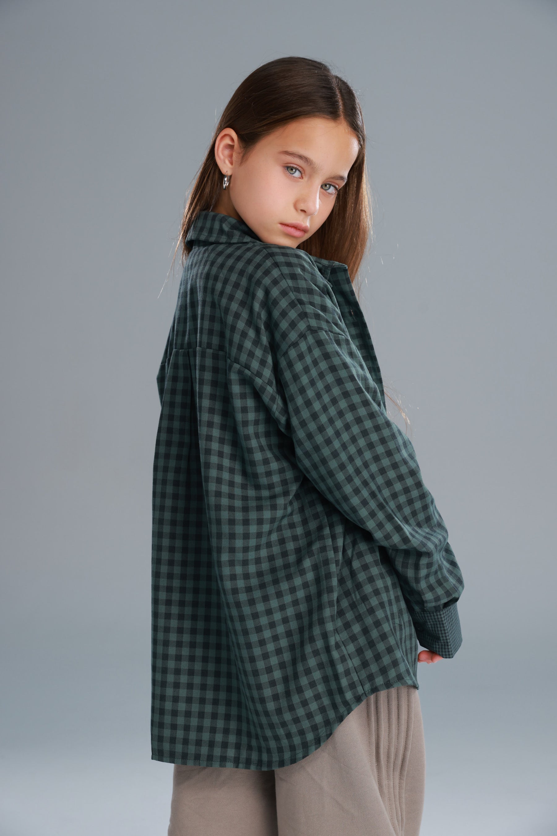 חולצת מרטין מכופתרת ירוקה