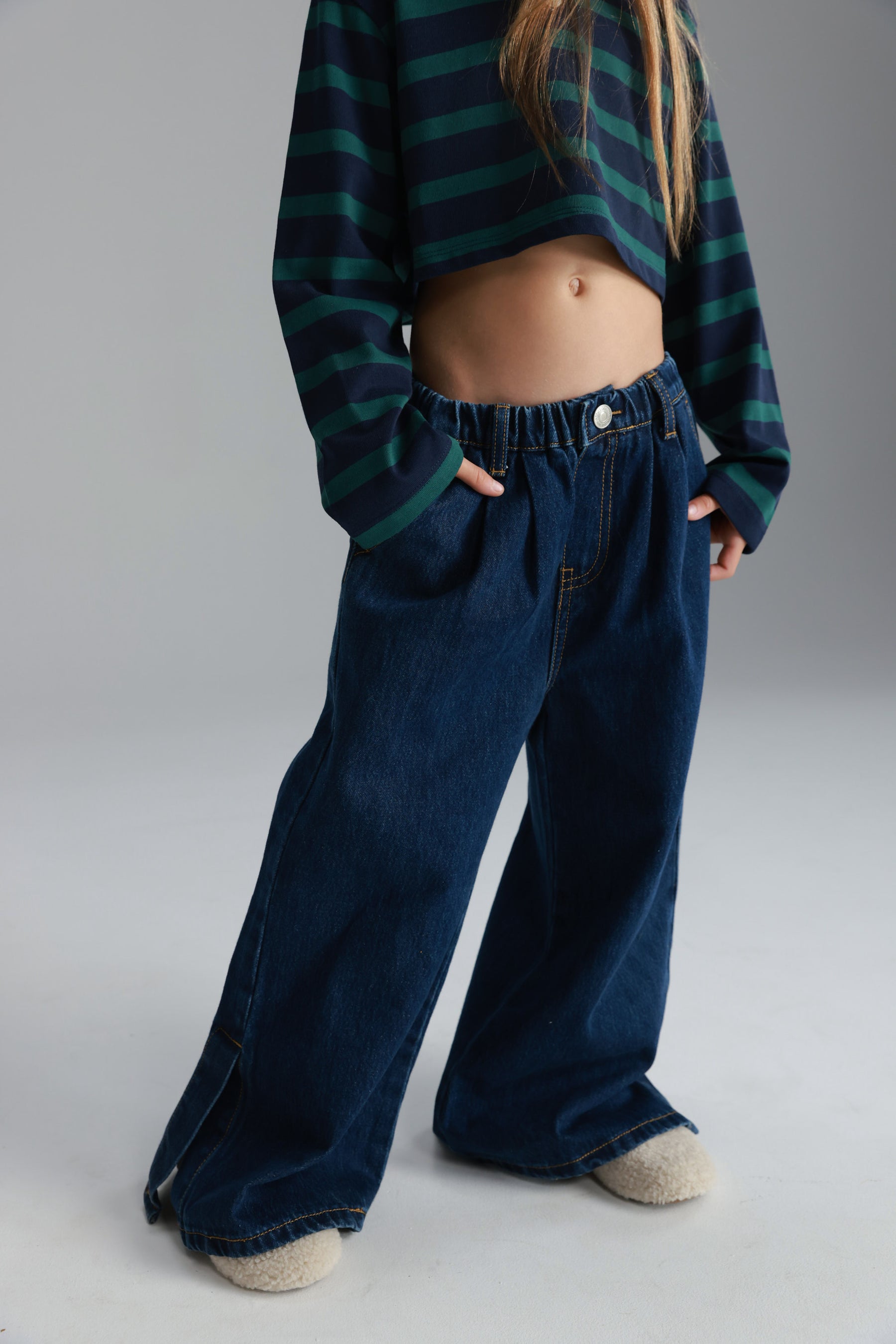 ג'ינס נילי כחול כהה