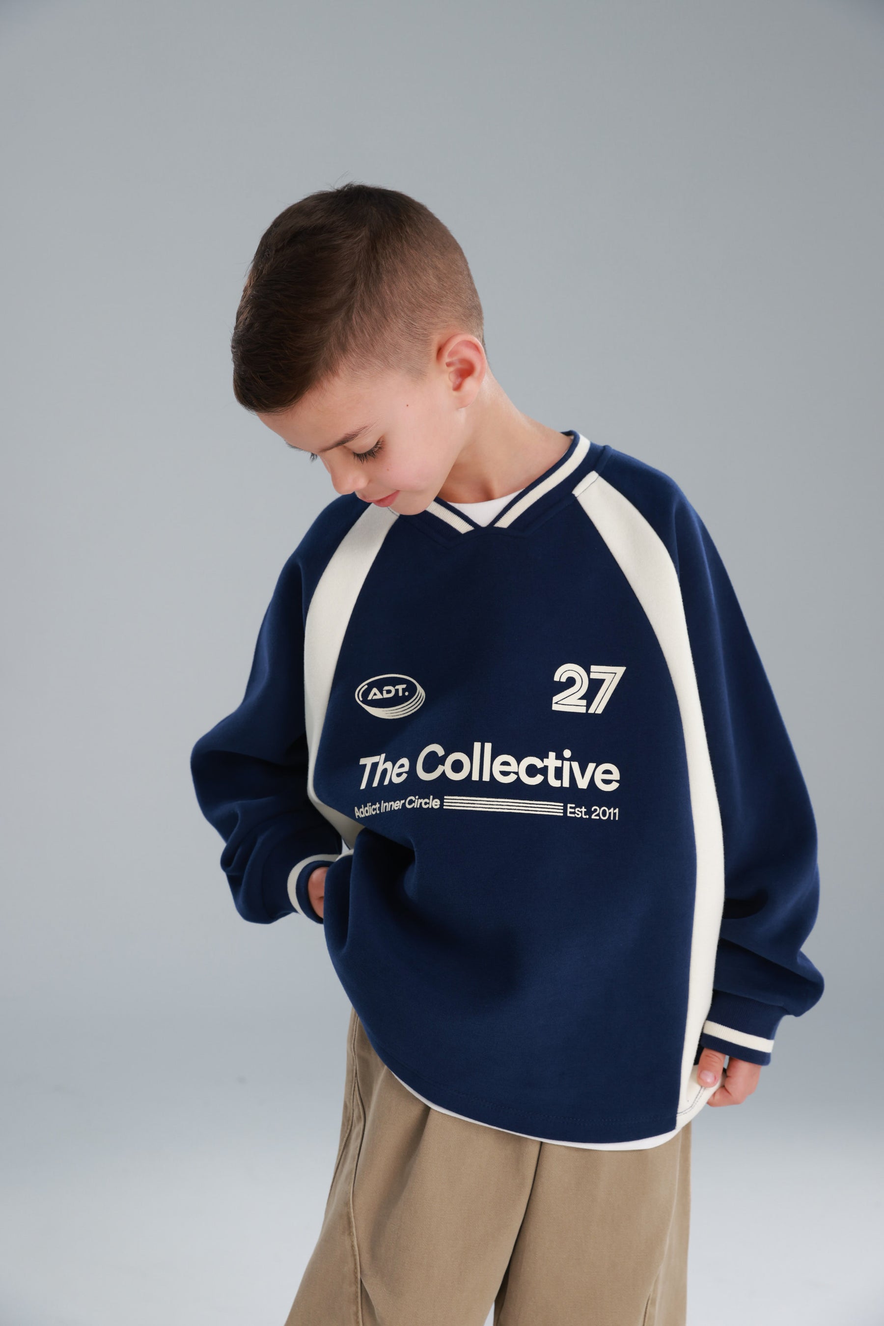 סוויטשירט קולי נייבי