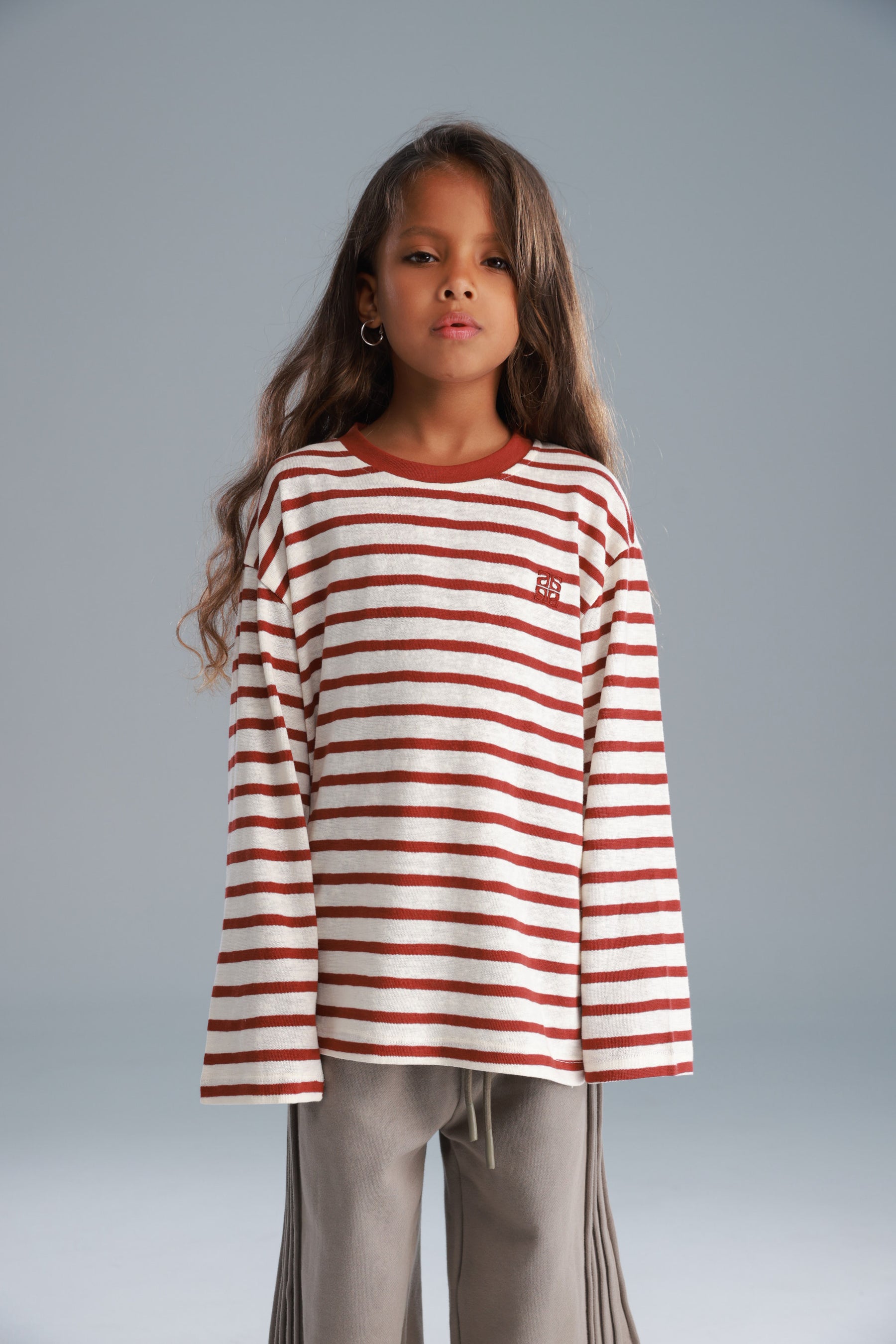 חולצת ניאו שמנת/בורדו