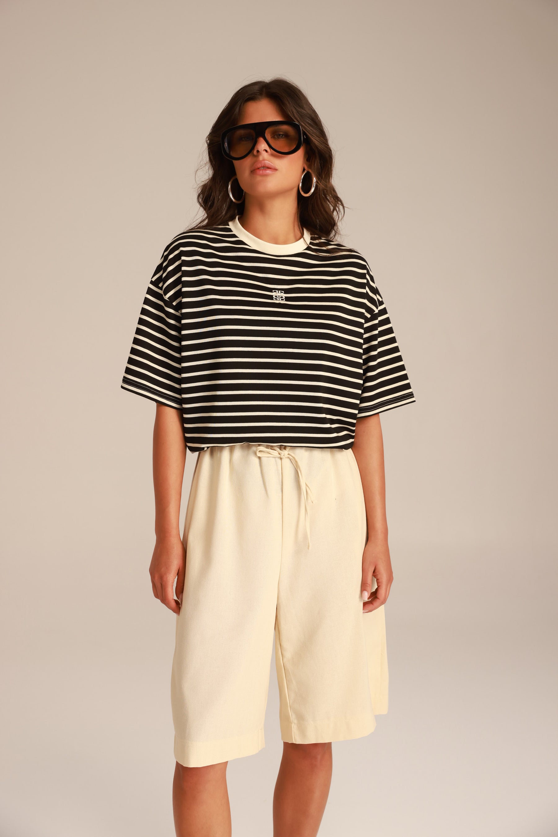 מכנסי נאנו שמנת