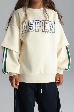 סוויטשירט אנני שמנת