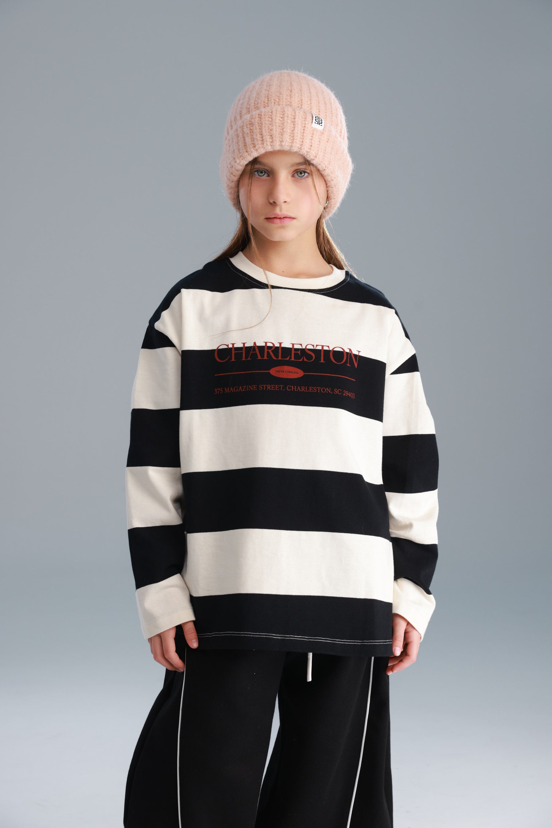 כובע צמר טומי ורוד