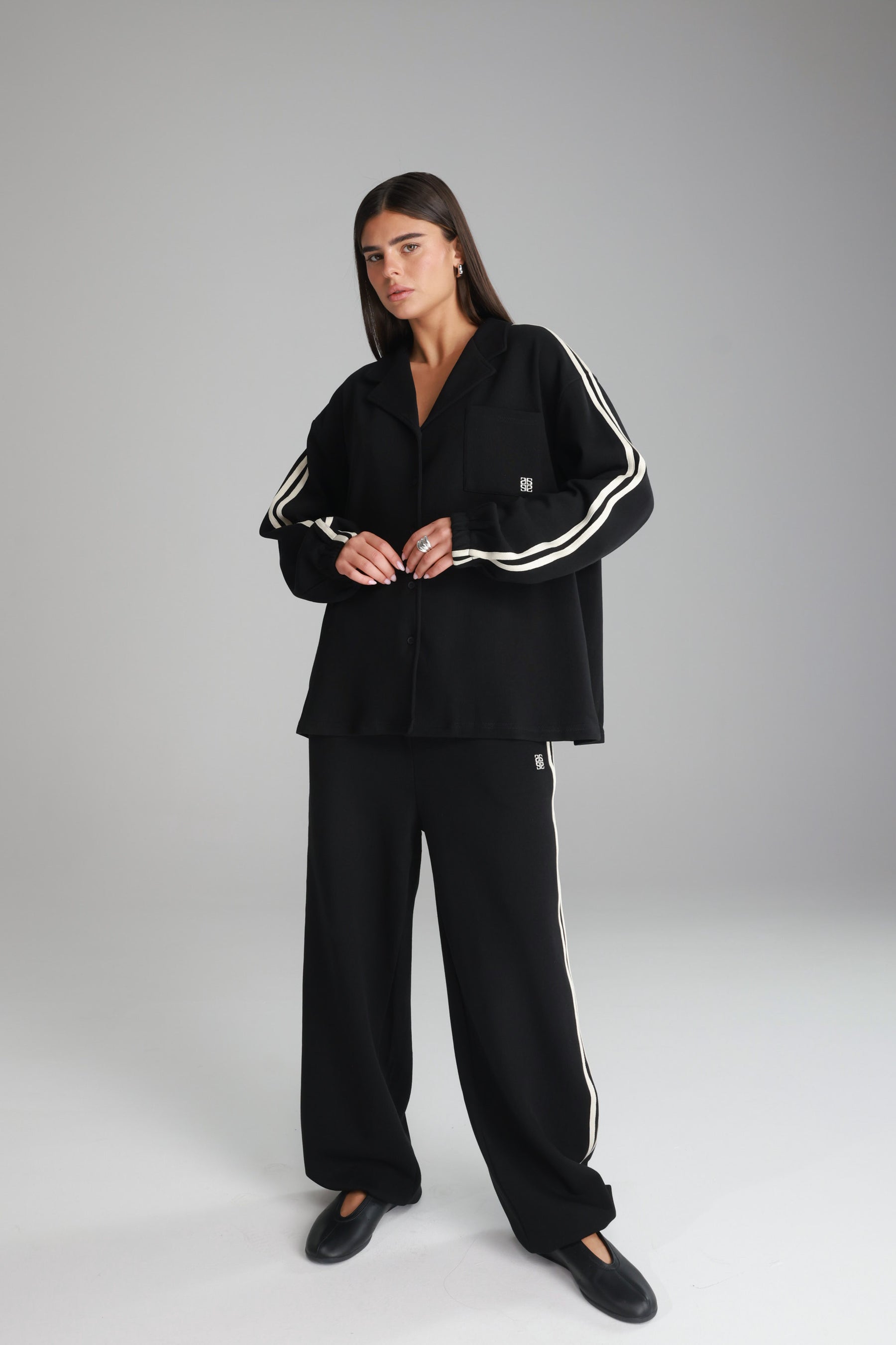 חליפת מלאני שחורה