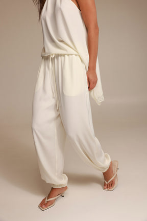 מכנסי סיאל שמנת